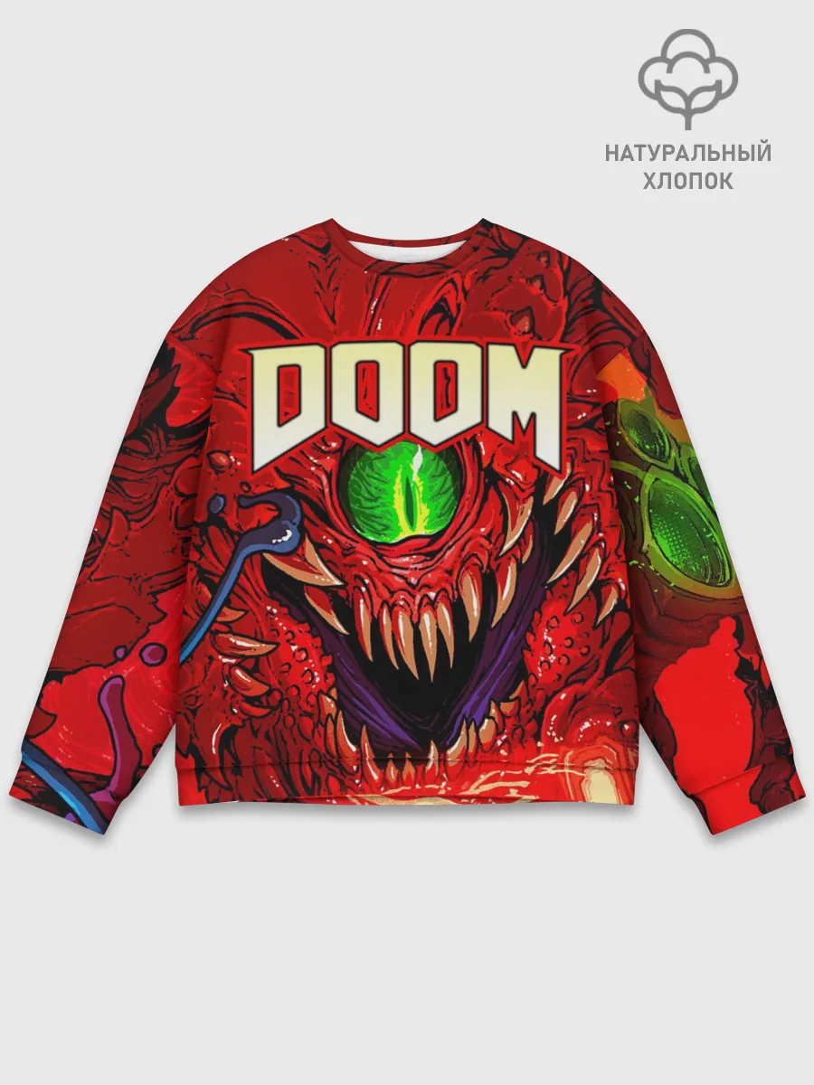 Мужской свитшот базовый / DOOM Eternal