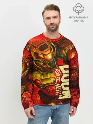 Мужской свитшот базовый / DOOM Eternal