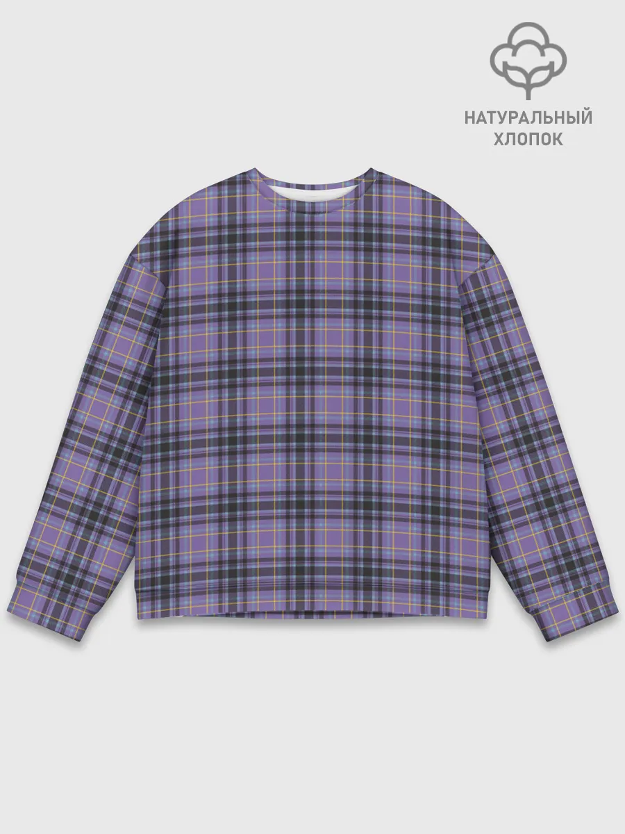 Мужской свитшот базовый / Узор в клетку