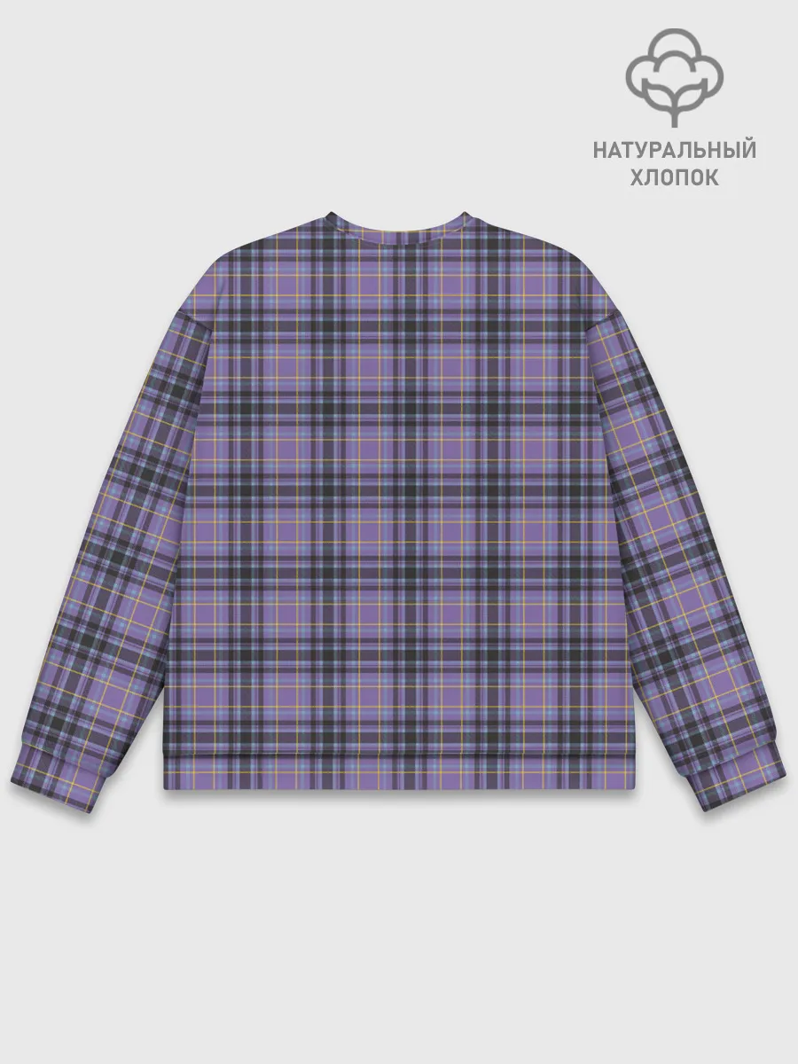 Мужской свитшот базовый / Узор в клетку