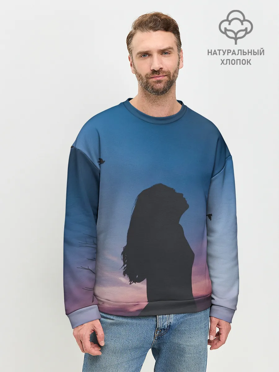 Мужской свитшот базовый / Девушка