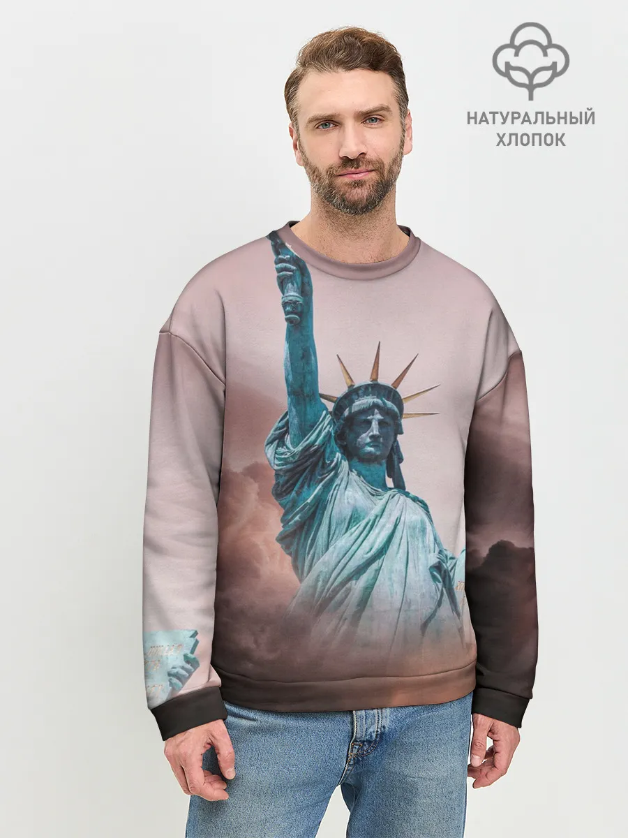 Мужской свитшот базовый / Статуя свободы