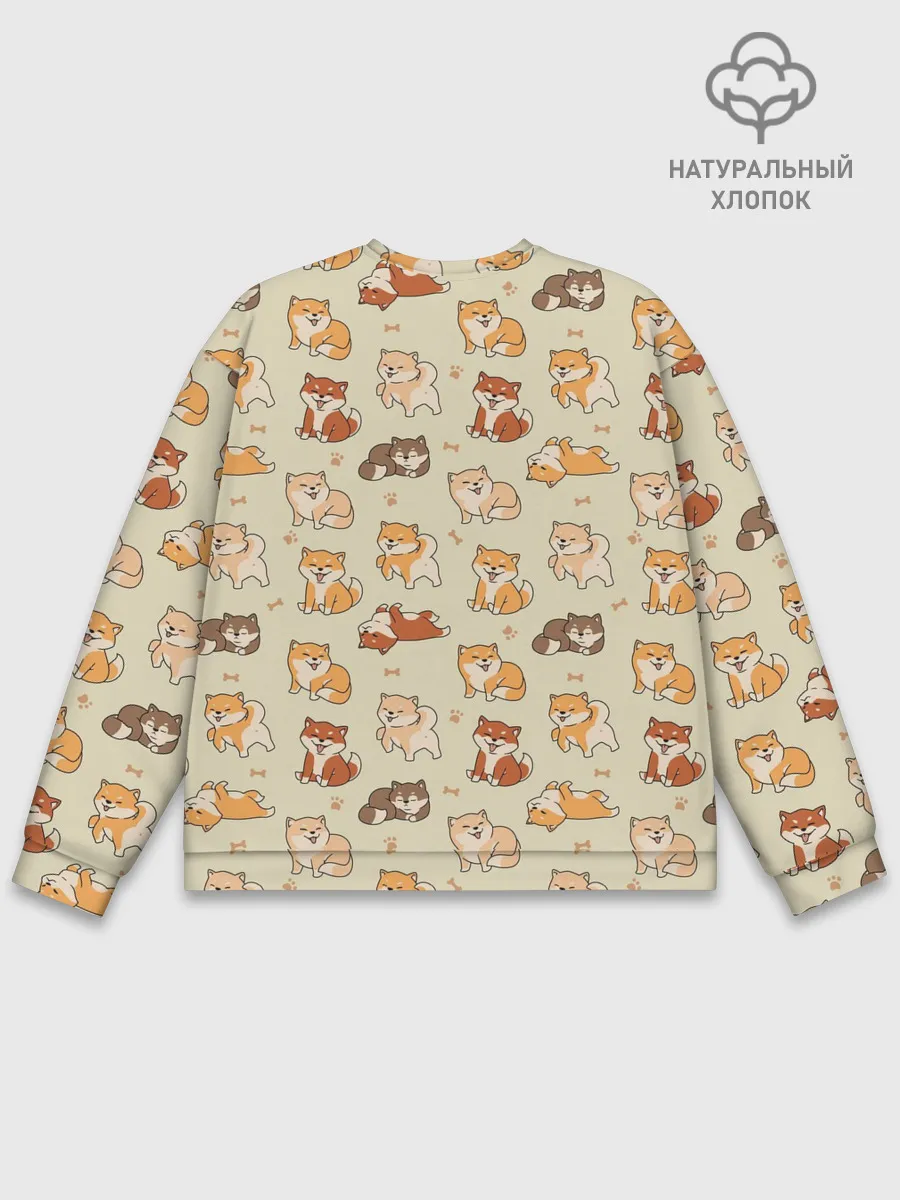 Мужской свитшот базовый / Шиба-Ину