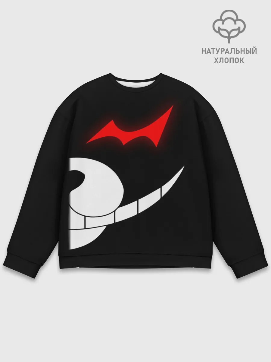 Мужской свитшот базовый / monokuma пол лица