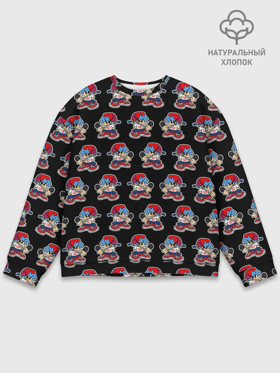 Мужской свитшот базовый / Friday Night Funkin, паттерн