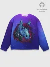 Мужской свитшот базовый / Retrowave Neon Horse