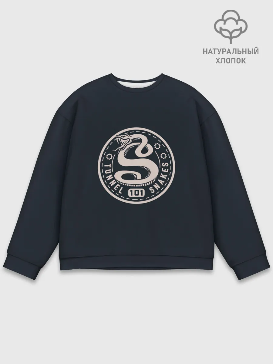 Мужской свитшот базовый / Туннельные змеи 101