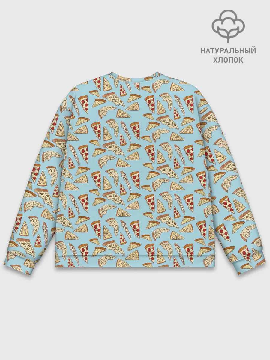 Мужской свитшот базовый / Кусочки Пиццы