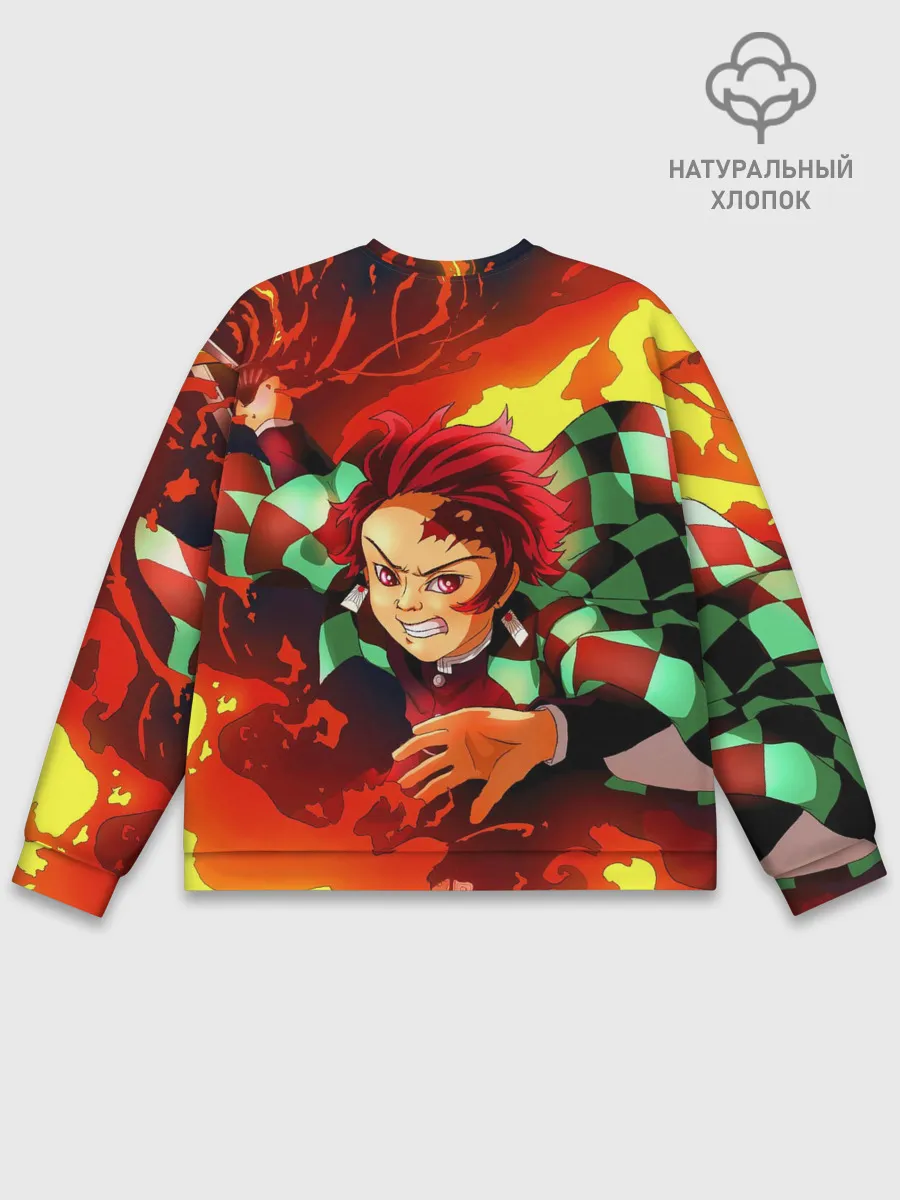 Мужской свитшот базовый / КЛИНОК РАССЕКАЮЩИЙ ДЕМОНОВ