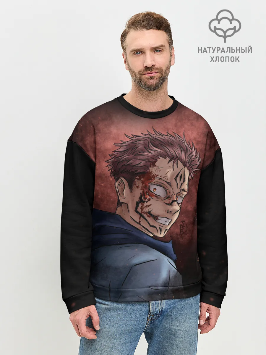 Мужской свитшот базовый / МАГИЧЕСКАЯ БИТВА / SUKUNA