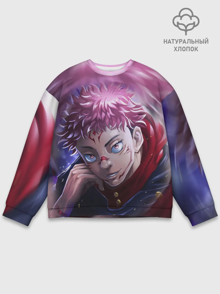 Мужской свитшот базовый / JUJUTSU KAISEN | SUKUNA вихрь