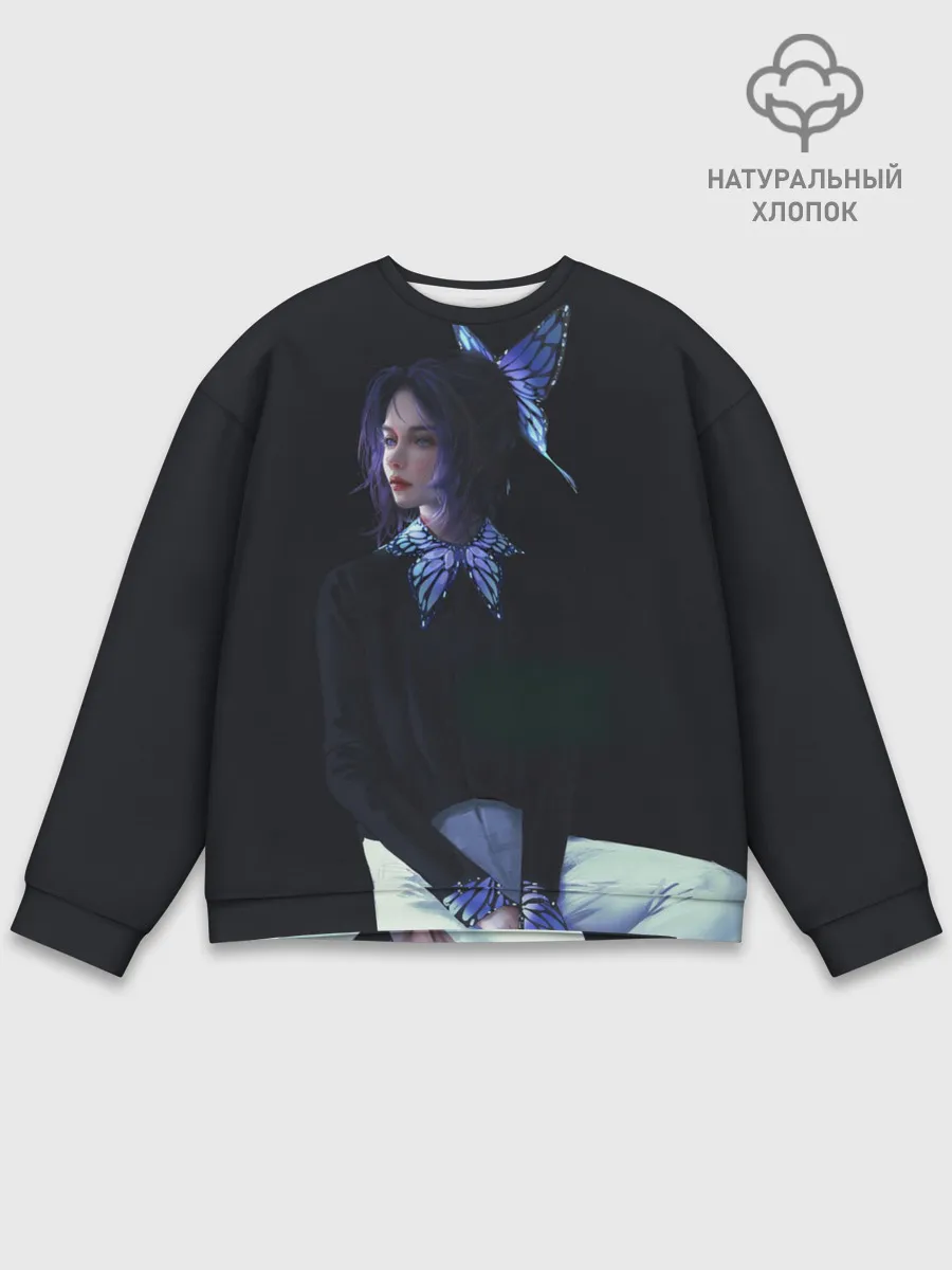 Мужской свитшот базовый / КЛИНОК РАССЕКАЮЩИЙ ДЕМОНОВ