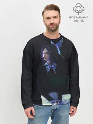 Мужской свитшот базовый / КЛИНОК РАССЕКАЮЩИЙ ДЕМОНОВ