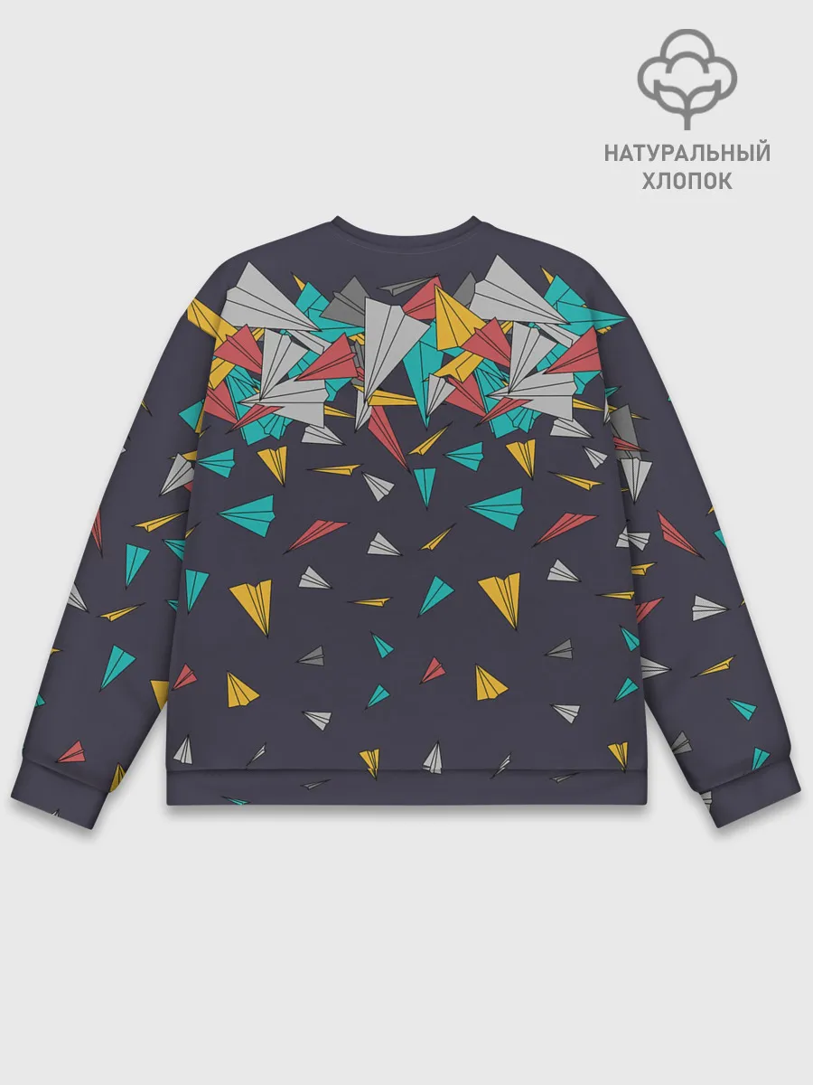 Мужской свитшот базовый / Самолётики