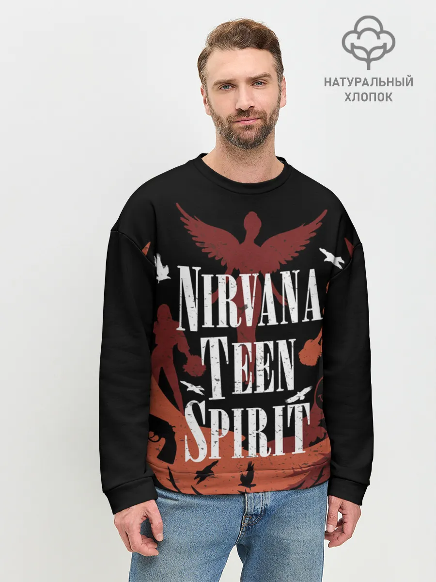 Мужской свитшот базовый / NIRVANA TEEN SPIRIT