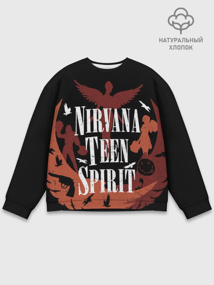 Мужской свитшот базовый / NIRVANA TEEN SPIRIT