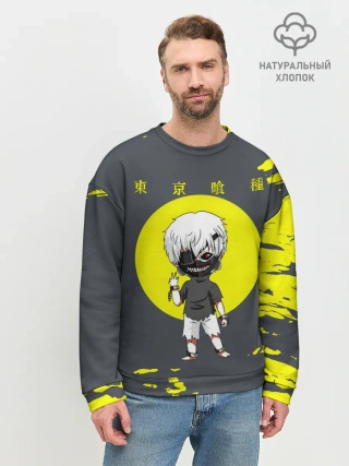 Мужской свитшот базовый / Cute Kaneki Ken