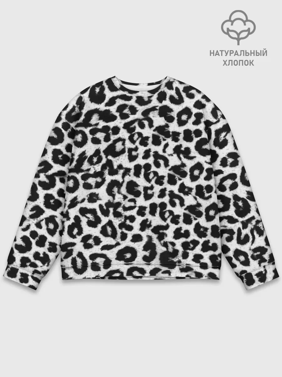 Мужской свитшот базовый / Снежный Барс