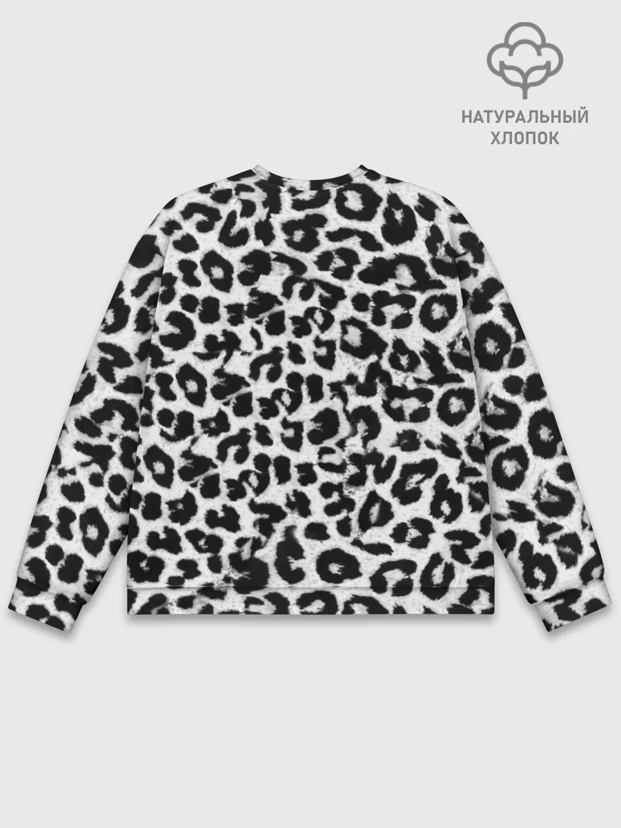 Мужской свитшот базовый / Снежный Барс