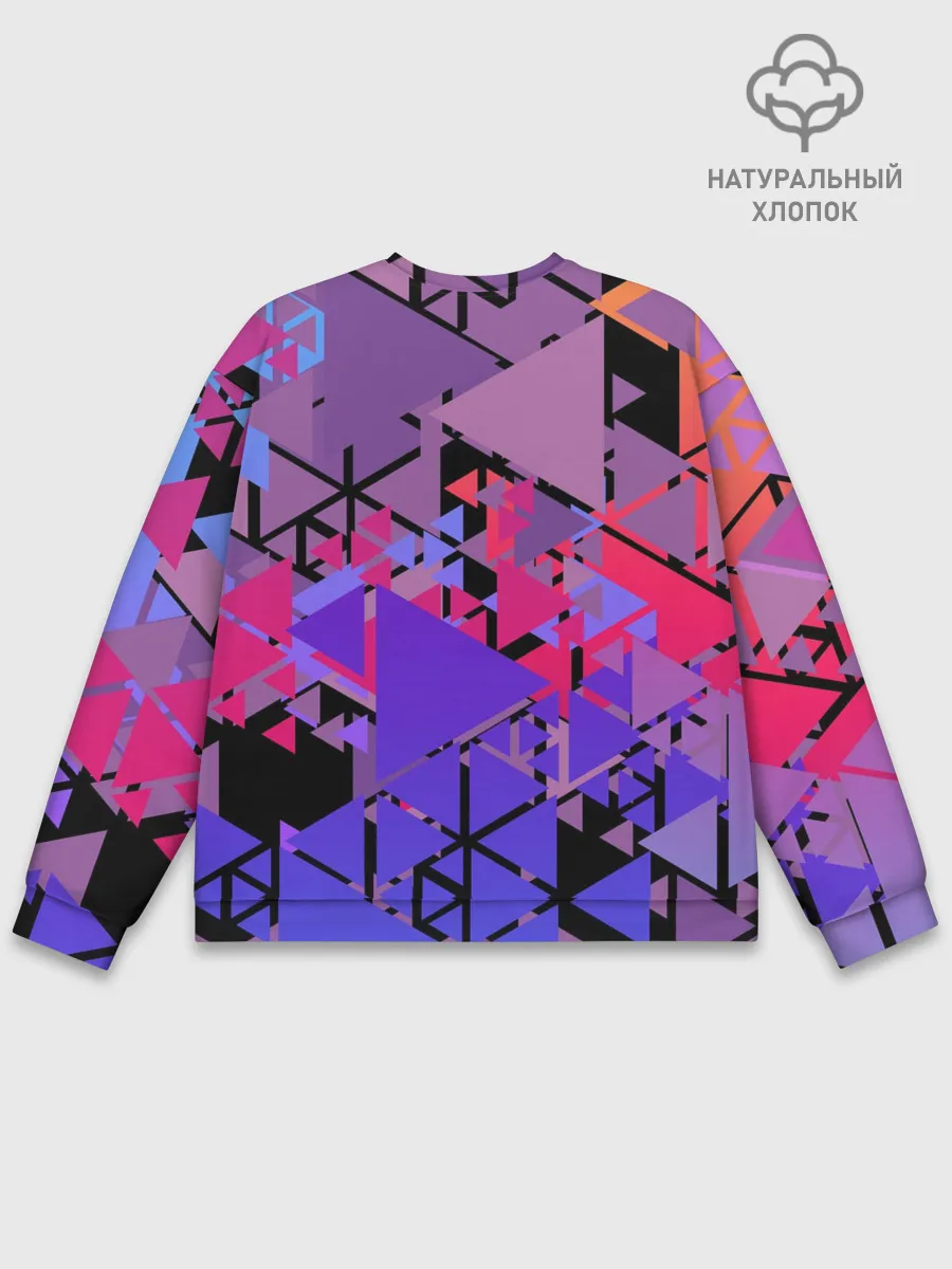 Мужской свитшот базовый / Треугольники