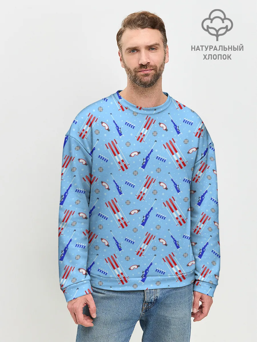 Мужской свитшот базовый / Биатлон