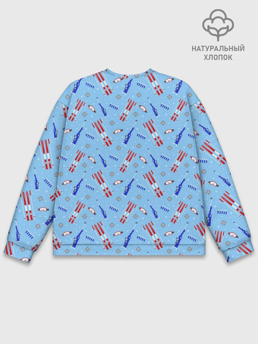 Мужской свитшот базовый / Биатлон