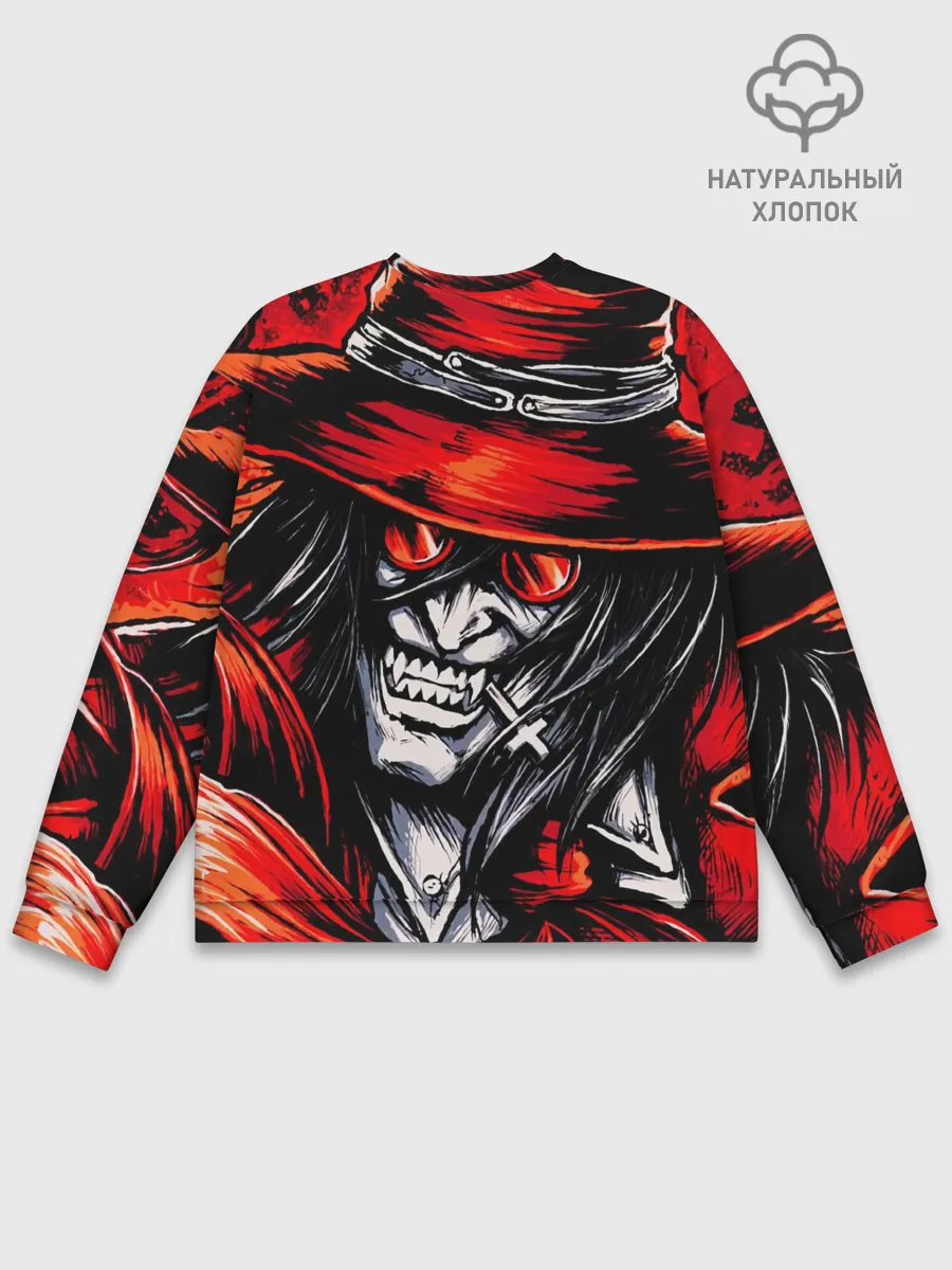 Мужской свитшот базовый / ALUCARD IN RED