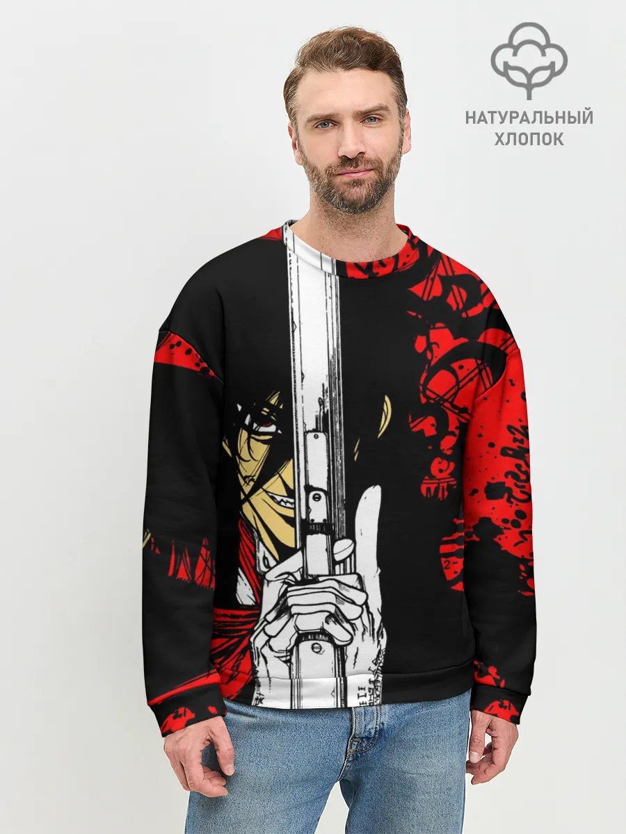 Мужской свитшот базовый / Алукард - Хеллсинг