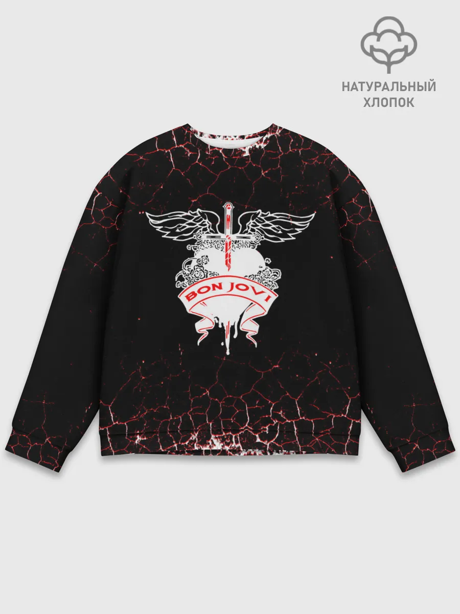 Мужской свитшот базовый / bon jovi