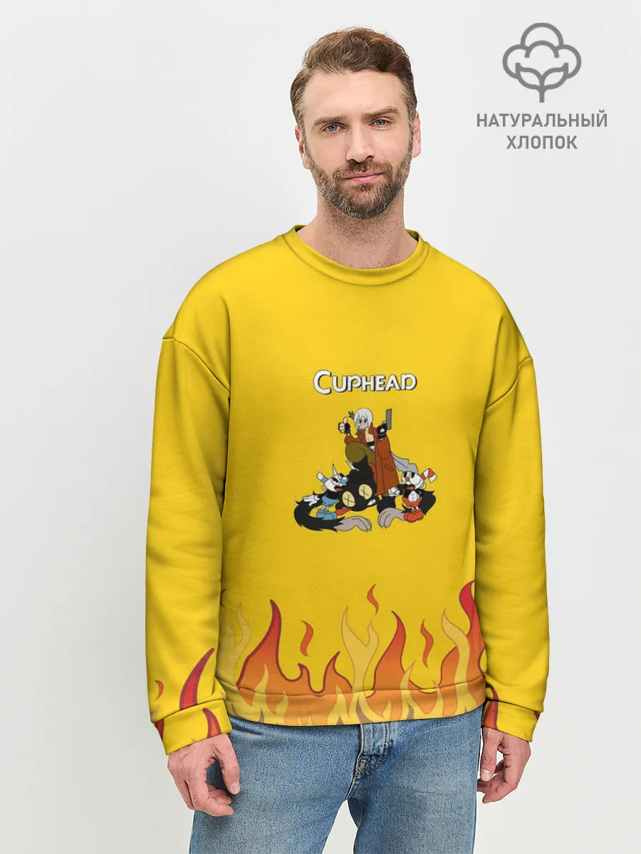 Мужской свитшот базовый / CUPHEAD | ДАНТЕ