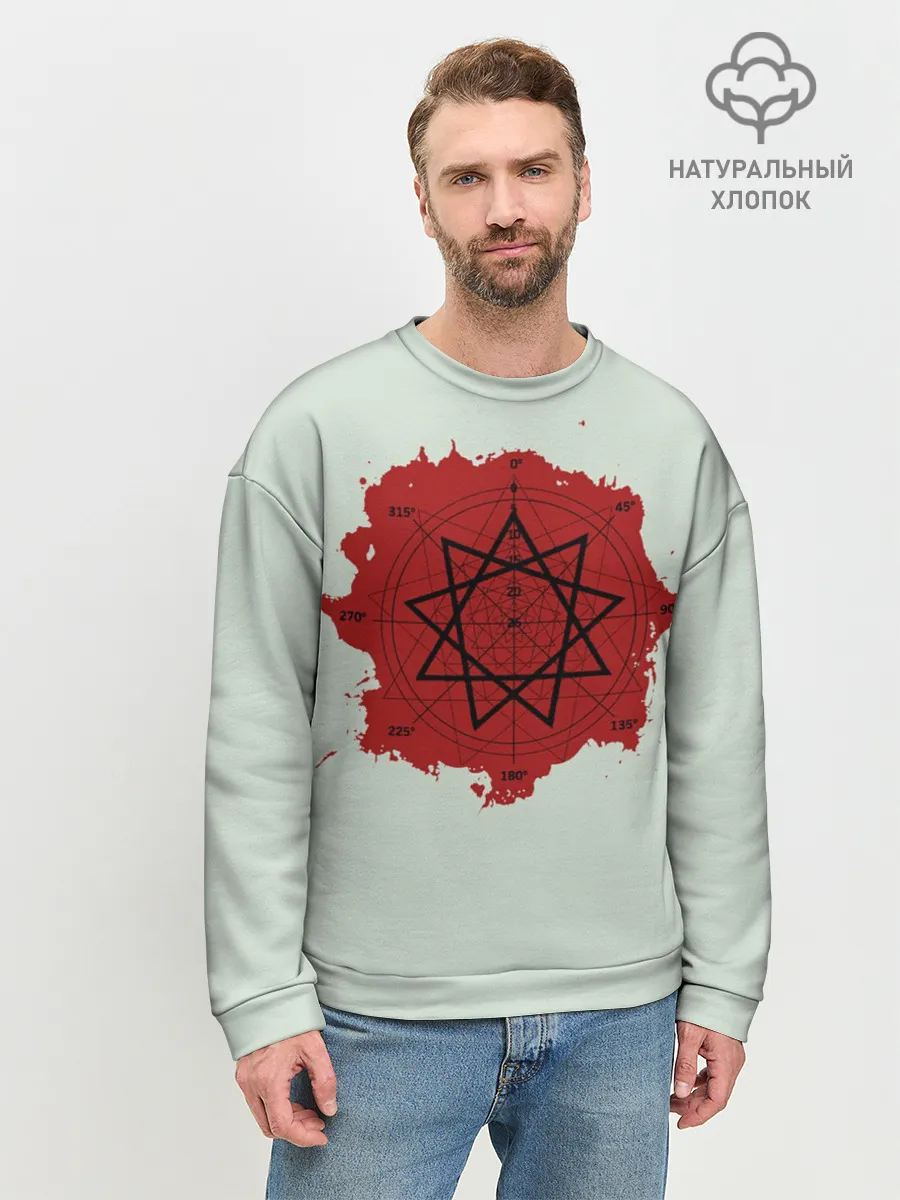 Мужской свитшот базовый / Пентаграмма Slipknot
