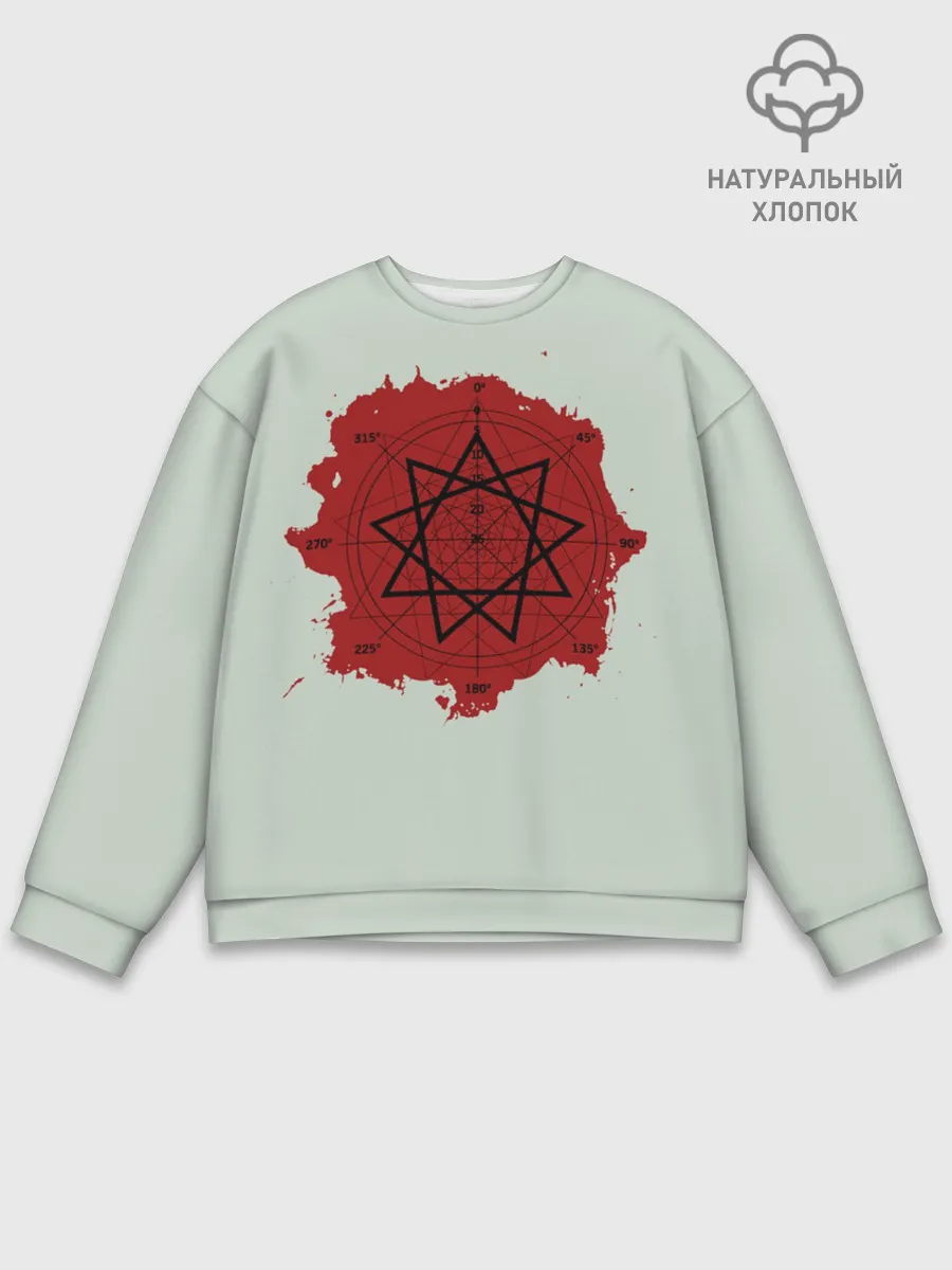 Мужской свитшот базовый / Пентаграмма Slipknot