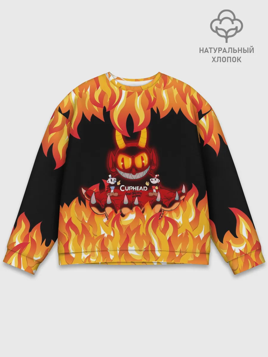 Мужской свитшот базовый / CUPHEAD | DEVIL