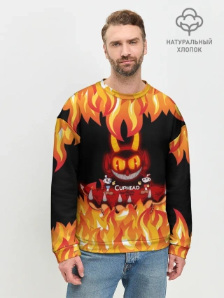 Мужской свитшот базовый / CUPHEAD | DEVIL