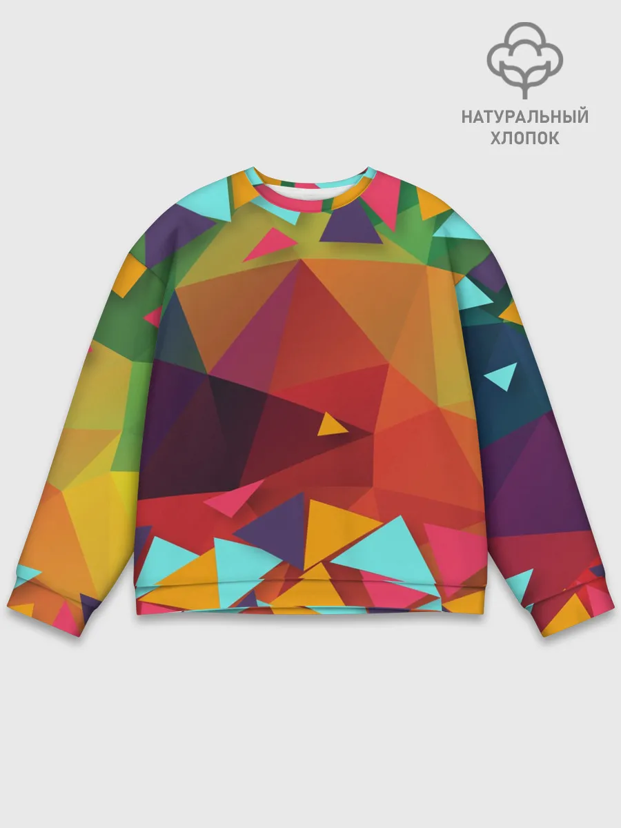 Мужской свитшот базовый / Геометрическая Абстракция