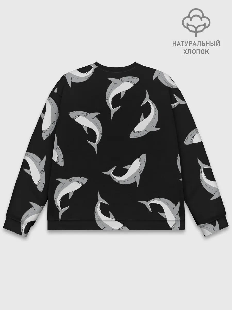 Мужской свитшот базовый / Акулы