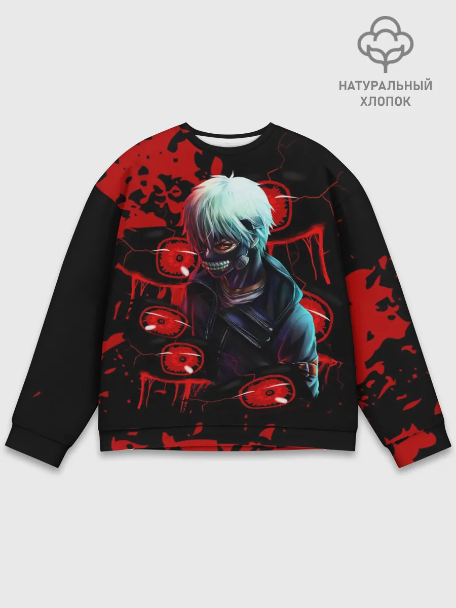 Мужской свитшот базовый / Kaneki | Токийский Гуль