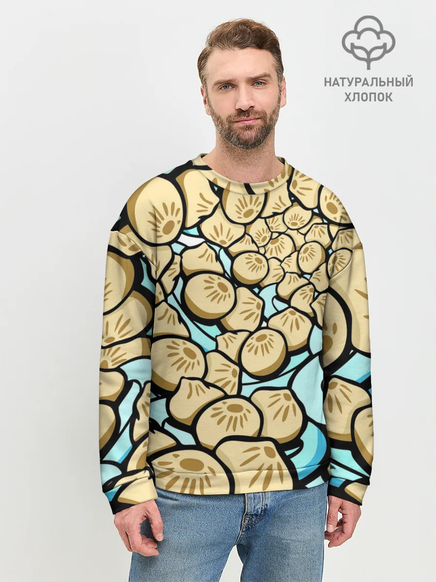 Мужской свитшот базовый / Нежная бууза