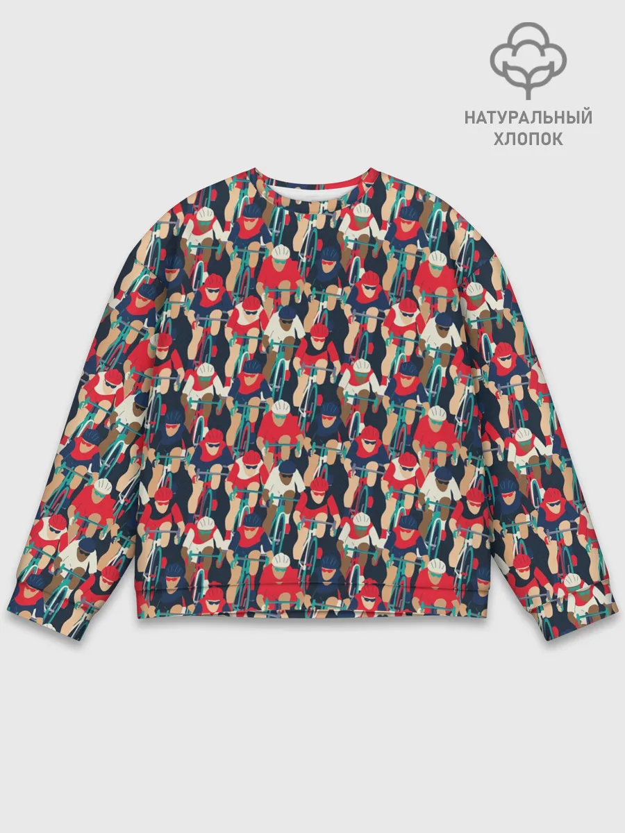 Мужской свитшот базовый / Велогонка