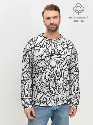 Мужской свитшот базовый / Масса людей