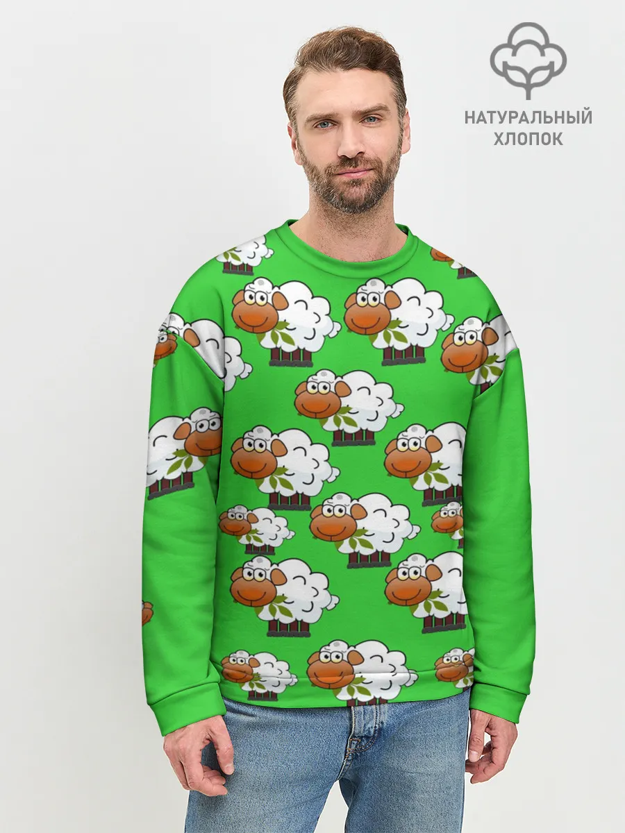 Мужской свитшот базовый / Овцы