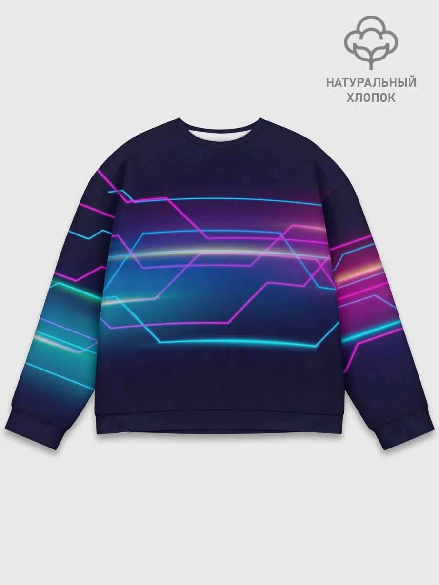 Мужской свитшот базовый / Лазерные лучи