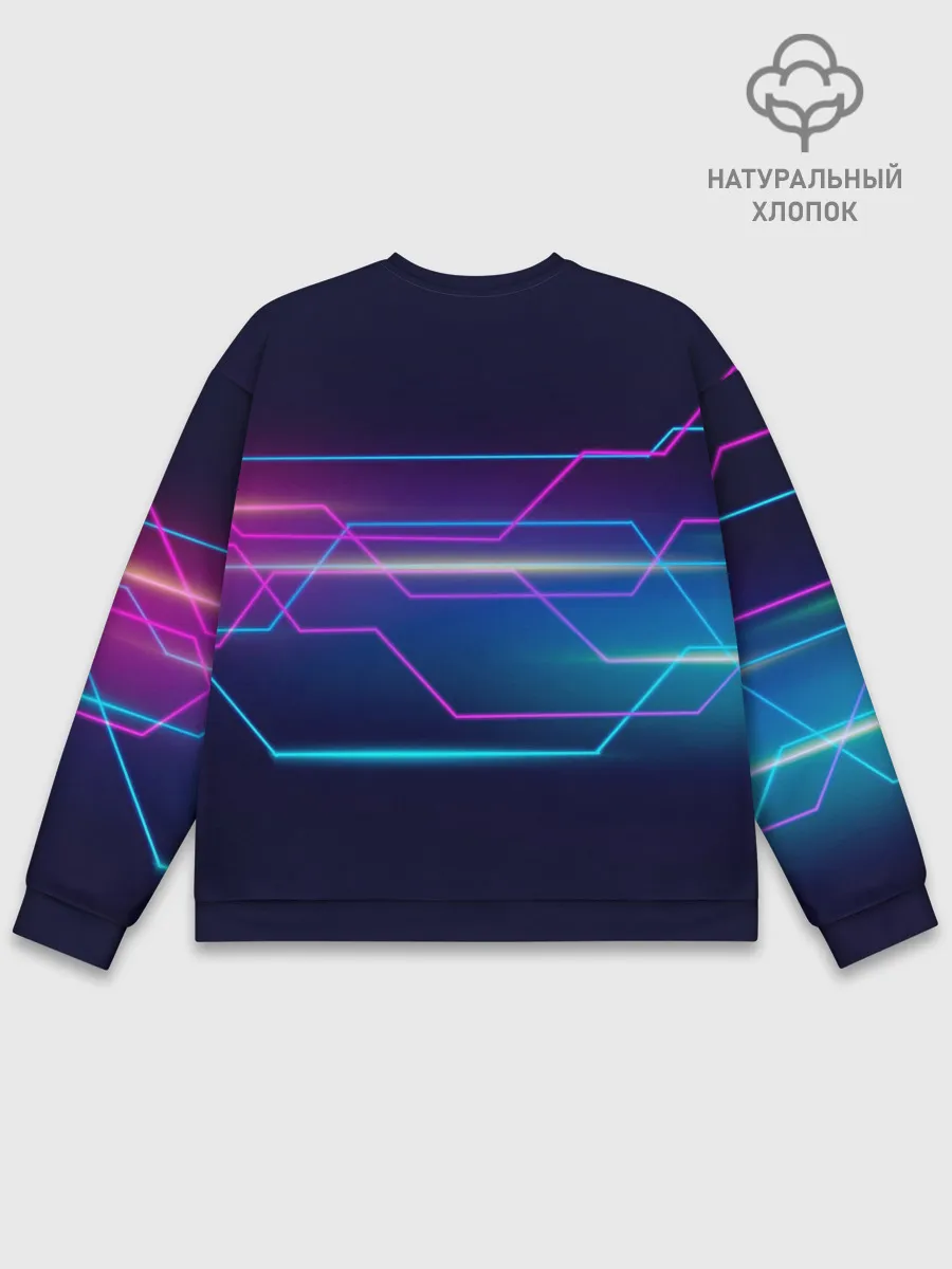Мужской свитшот базовый / Лазерные лучи