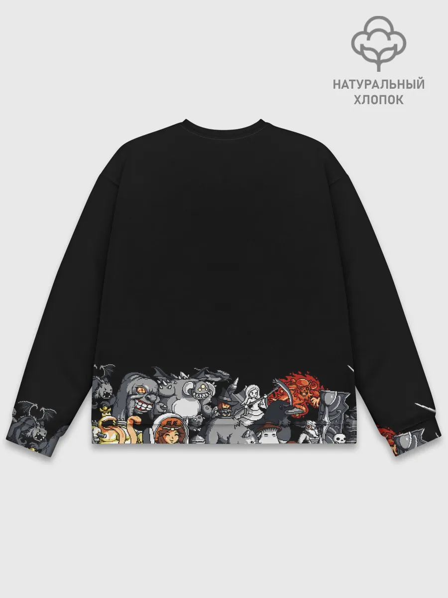 Мужской свитшот базовый / 8bit Dark Souls