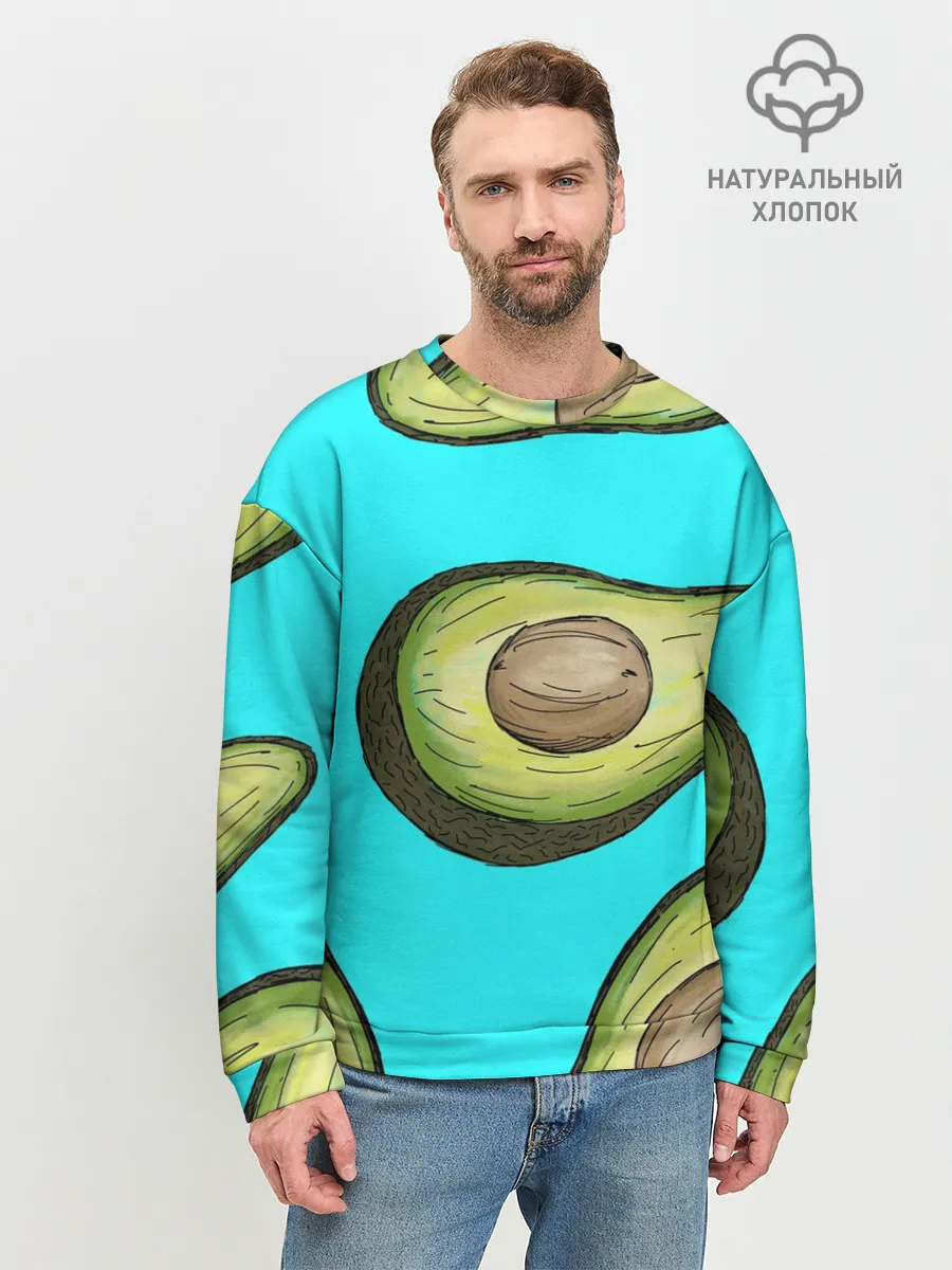 Мужской свитшот базовый / Авакадо