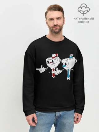 Мужской свитшот базовый / CUPHEAD | PULP FICTION
