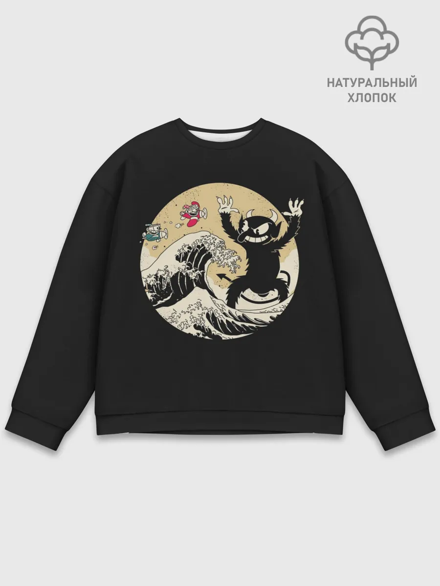 Мужской свитшот базовый / CUPHEAD | RETRO WAVE