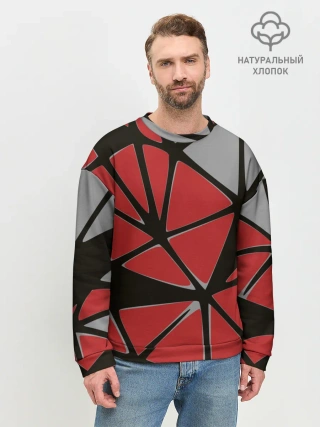 Мужской свитшот базовый / Треугольники