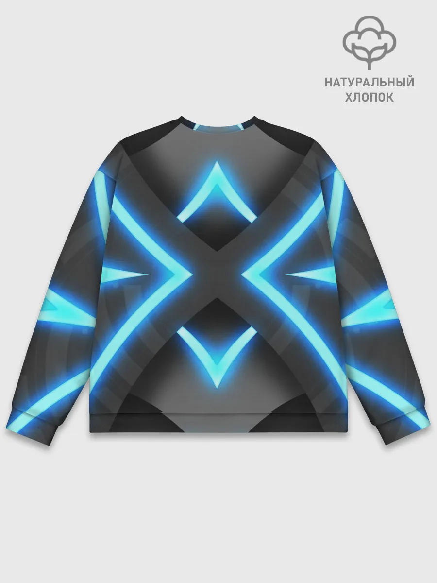 Мужской свитшот базовый / НЕОНОВЫЕ СТРЕЛКИ 3D