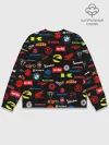 Мужской свитшот базовый / Motorcycle pattern | Мото паттерн